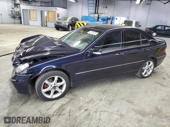 2006 Mercedes-Benz C 280 Luxury with VIN WDBRF92H16F752095, listed as a Copart auction lot 61414675 with 182,802 mi miles and Salvage title. Bid and sale history available at DreamBid. Image 1.