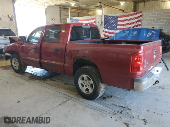 2006 Dodge Dakota SLT with VIN 1D7HW48N46S537370, listed as a Copart auction lot 48364895 with Not provided miles and Salvage title. Bid and sale history available at DreamBid. Image 2.