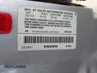 2002 Volvo C70 с VIN YV1NC56D82J031041, выставлен на аукционе IAAI как лот 42071094 с пробегом 239 107 миль миль и . История ставок и продаж доступна на DreamBid. Изображение 9.