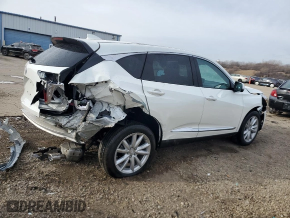 2019 Acura RDX with VIN 5J8TC1H34KL006542, listed as a Copart auction lot 87649885 with 33,956 mi miles and Salvage Title. Bid and sale history available at carsss.com. Image 3.