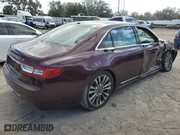 2017 Lincoln Continental Reserve with VIN 1LN6L9NP0H5605464, listed as a Copart auction lot 80732344 with 102,616 mi miles and Salvage Title. Bid and sale history available at carsss.com. Image 3.