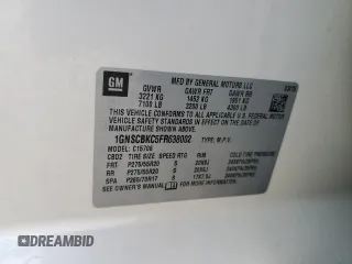 2015 Chevrolet Tahoe LT z VIN 1GNSCBKC5FR638002, wystawiony jako Copart lot #54857225 z przebiegiem 142 165 mil mil oraz Szkoda całkowita • Salvage title. Historia ofert i sprzedaży dostępna na DreamBid. Obrazek 14.