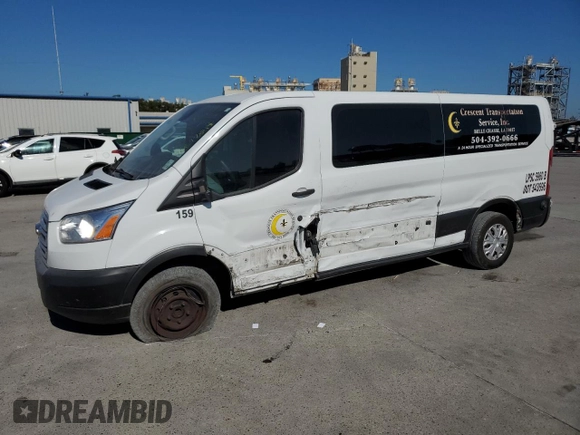 2019 Ford Transit Passenger XL with VIN 1FBZX2ZM5KKB53893, listed as a Copart auction lot 76697814 with 202,429 mi miles and Salvage title. Bid and sale history available at DreamBid. Image 1.
