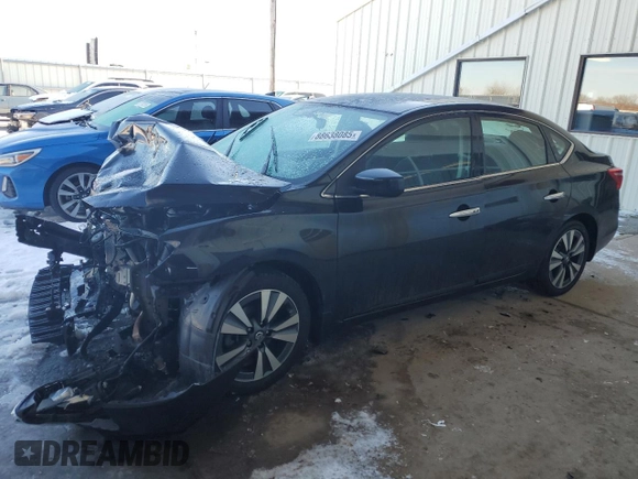 2019 Nissan Sentra SV with VIN 3N1AB7AP7KY265903, listed as a Copart auction lot 88638085 with Not Provided miles and Salvage Title. Bid and sale history available at carsss.com. Image 1.