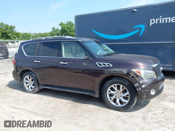 2011 Infiniti QX56 7-passenger with VIN JN8AZ2NF9B9502706, listed as a IAAI auction lot 42229196 with Not Provided miles and . Bid and sale history available at DreamBid. Image 6.