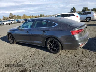 2022 Audi A5 Sportback Premium with VIN WAUABCF52NA009879, listed as a Copart auction lot 78886314 with 57,606 mi miles and Salvage Title. Bid and sale history available at carsss.com. Image 2.
