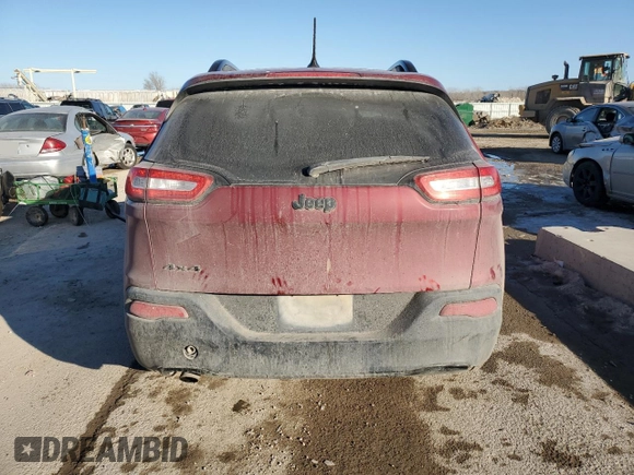 2017 Jeep Cherokee Sport with VIN 1C4PJMAB1HW529548, listed as a Copart auction lot 42513925 with 104,311 mi miles and Salvage title. Bid and sale history available at DreamBid. Image 6.