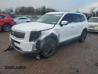 2021 Kia Telluride SX with VIN 5XYP54HC8MG158219, listed as a Copart auction lot 49172935 with 49,298 mi miles and Salvage Title. Bid and sale history available at carsss.com. Image 1.