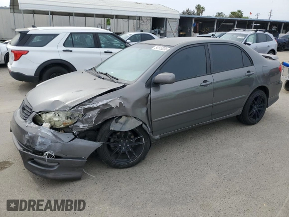 2007 Toyota Corolla CE with VIN 1NXBR32E67Z831073, listed as a Copart auction lot 54115235 with 253,281 mi miles and Salvage Title. Bid and sale history available at DreamBid. Image 1.