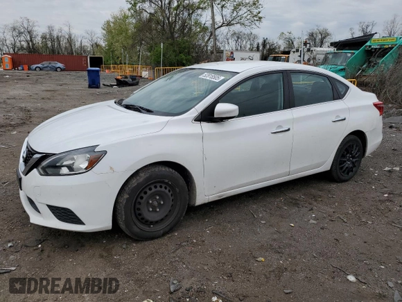 2019 Nissan Sentra S with VIN 3N1AB7AP1KY344824, listed as a Copart auction lot 52818505 with 81,651 mi miles and Salvage title. Bid and sale history available at DreamBid. Image 1.