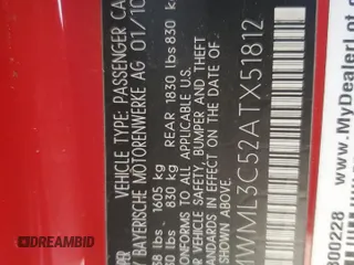 2010 MINI Clubman z VIN WMWML3C52ATX51812, wystawiony jako Copart lot #51457635 z przebiegiem 84 719 mil mil oraz Szkoda całkowita • Salvage title. Historia ofert i sprzedaży dostępna na DreamBid. Obrazek 12.