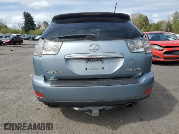 2007 Lexus RX 350 with VIN JTJHK31U972023031, listed as a Copart auction lot 53001805 with 163,189 mi miles and Clean Title. Bid and sale history available at carsss.com. Image 6.