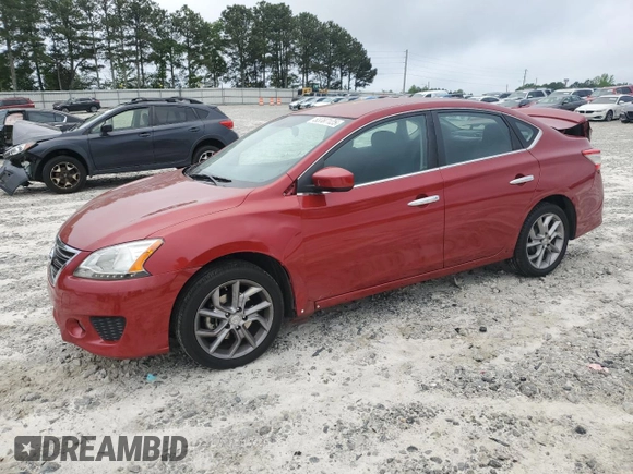 2014 Nissan Sentra SV with VIN 3N1AB7AP4EY284560, listed as a Copart auction lot 53787125 with 121,143 mi miles and Salvage Title. Bid and sale history available at DreamBid. Image 1.