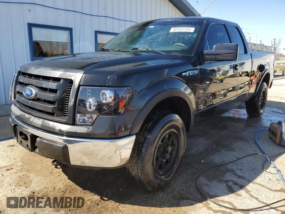 2011 Ford F-150 XL with VIN 1FTEX1EM5BFA12292, listed as a Copart auction lot 50152755 with 155,352 mi miles and Salvage title. Bid and sale history available at DreamBid. Image 1.