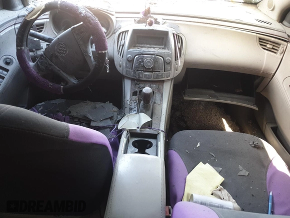 2010 Buick LaCrosse CXL with VIN 1G4GC5EG9AF274235, listed as a Copart auction lot 52219485 with Not provided miles and Non repairable. Bid and sale history available at DreamBid. Image 8.