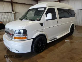 2009 Chevrolet Express Passenger z VIN 1GAHG35K491170193, wystawiony jako Copart lot #59088775 z przebiegiem 182 810 mil mil oraz Szkoda całkowita • Salvage title. Historia ofert i sprzedaży dostępna na DreamBid. Obrazek 1.