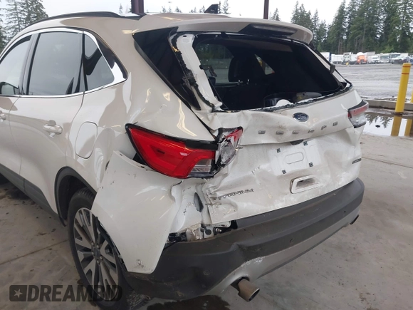 2020 Ford Escape Titanium Hybrid z VIN 1FMCU9DZ8LUA58350, wystawiony jako IAAI lot #41975564 z przebiegiem 38 387 mil mil oraz . Historia ofert i sprzedaży dostępna na DreamBid. Obrazek 6.