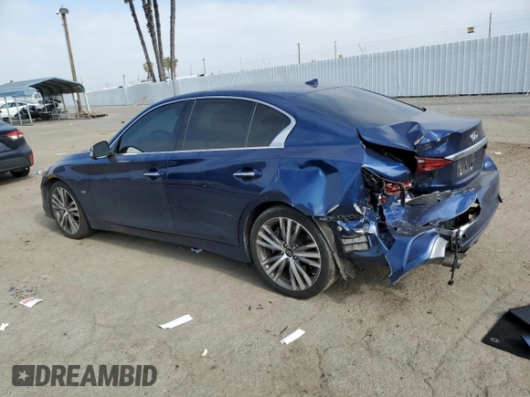 2020 Infiniti Q50 Sport z VIN JN1EV7AP0LM200937, wystawiony jako Copart lot #54179485 z przebiegiem 50 030 mil mil oraz Szkoda całkowita • Salvage title. Historia ofert i sprzedaży dostępna na DreamBid. Obrazek 2.