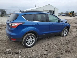 2018 Ford Escape SEL with VIN 1FMCU0HD2JUD17843, listed as a Copart auction lot 52518245 with 54,009 mi miles and Salvage Title. Bid and sale history available at carsss.com. Image 3.