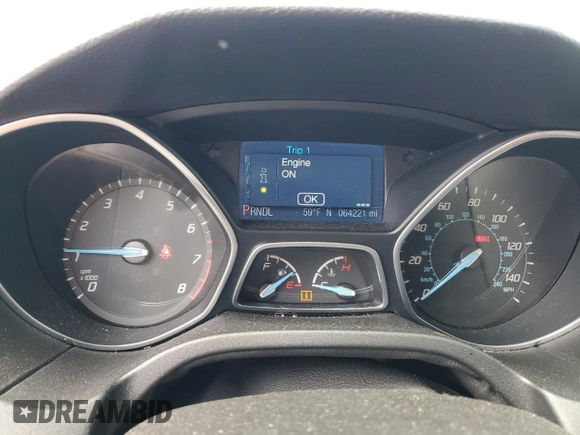 2014 Ford Focus SE with VIN 1FADP3F25EL102381, listed as a Copart auction lot 52634515 with 64,221 mi miles and Clean Title. Bid and sale history available at carsss.com. Image 9.