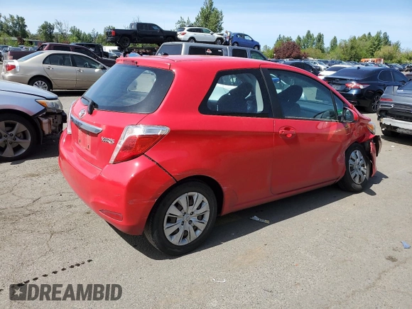 2014 Toyota Yaris L with VIN VNKJTUD39EA011112, listed as a Copart auction lot 50641764 with 109,170 mi miles and Salvage Title. Bid and sale history available at carsss.com. Image 3.