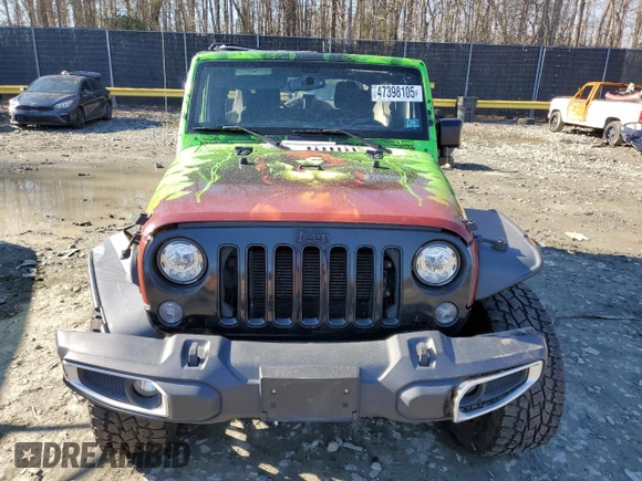 2018 Jeep Wrangler JK Unlimited Altitude with VIN 1C4BJWEG5JL863388, listed as a Copart auction lot 47398105 with 91,364 mi miles and Salvage Title. Bid and sale history available at carsss.com. Image 5.
