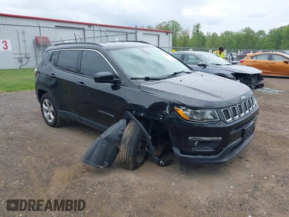 2018 Jeep Compass Altitude z VIN 3C4NJDBBXJT199927, wystawiony jako IAAI lot #42182460 z przebiegiem 93 535 mil mil oraz . Historia ofert i sprzedaży dostępna na DreamBid. Obrazek 1.