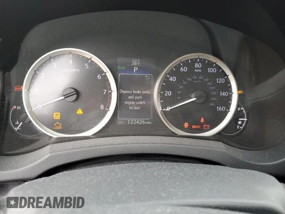 2015 Lexus IS 250 with VIN JTHCF1D2XF5027889, listed as a Copart auction lot 47122285 with 122,426 mi miles and Salvage Title. Bid and sale history available at DreamBid. Image 9.