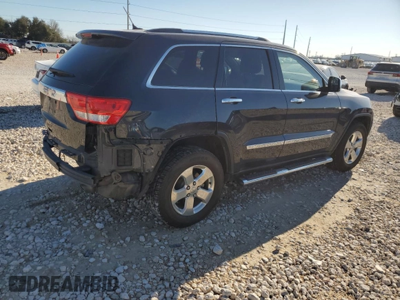 2012 Jeep Grand Cherokee Limited with VIN 1C4RJEBG7CC258496, listed as a Copart auction lot 46185045 with 116,647 mi miles and Salvage Title. Bid and sale history available at carsss.com. Image 3.
