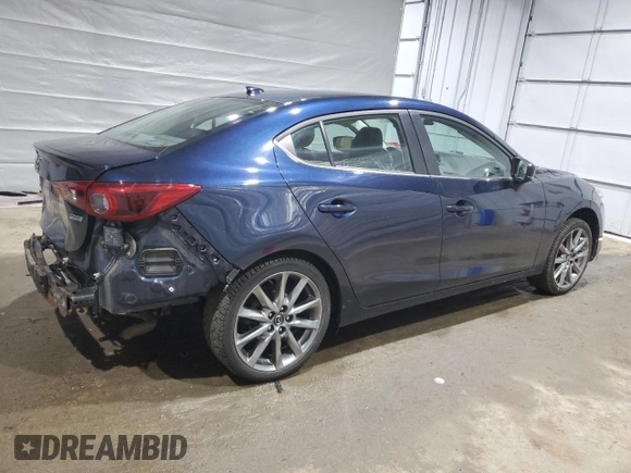 2018 Mazda 3 Grand Touring with VIN 3MZBN1W3XJM213129, listed as a Copart auction lot 50011175 with 95,518 mi miles and Salvage Title. Bid and sale history available at DreamBid. Image 3.