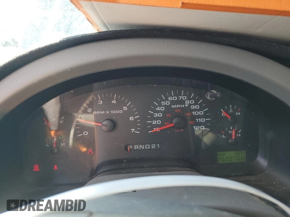 2005 Ford F-150 XLT with VIN 1FTPX145X5NA55054, listed as a Copart auction lot 56250845 with 260,876 mi miles and Salvage title. Bid and sale history available at DreamBid. Image 9.