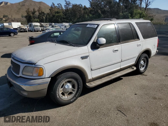 2001 Ford Expedition Eddie Bauer with VIN 1FMRU17L71LA40850, listed as a Copart auction lot 72085354 with 103,469 mi miles and Clean title. Bid and sale history available at DreamBid. Image 1.