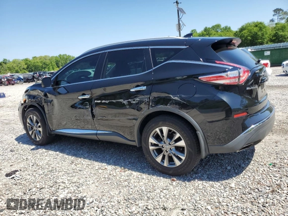 2016 Nissan Murano SL with VIN 5N1AZ2MH5GN150152, listed as a Copart auction lot 52939715 with 136,043 mi miles and Salvage title. Bid and sale history available at DreamBid. Image 2.