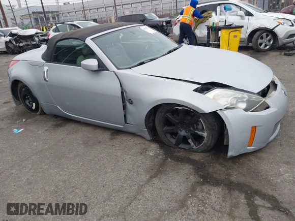 2006 Nissan 350Z Touring with VIN JN1AZ36A36M450659, listed as a IAAI auction lot 42034870 with 77,544 mi miles. Bid and sale history available at carsss.com. Image 1.
