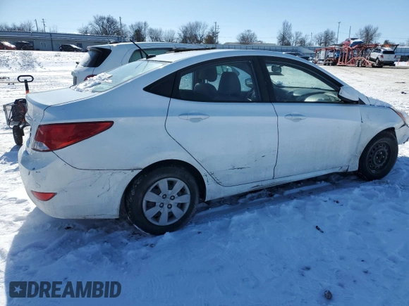 2017 Hyundai Accent SE z VIN KMHCT4AE5HU167587, wystawiony jako Copart lot #46037295 z przebiegiem 98 545 mil mil oraz Szkoda całkowita • Salvage title. Historia ofert i sprzedaży dostępna na DreamBid. Obrazek 3.