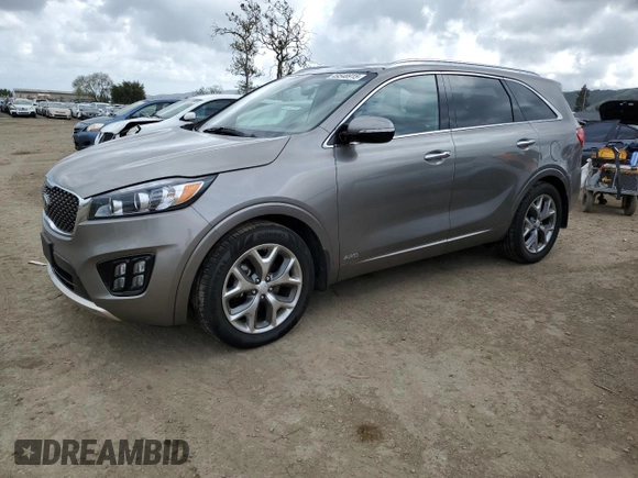 2016 Kia Sorento SXL with VIN 5XYPKDA10GG030756, listed as a Copart auction lot 49548915 with 36,383 mi miles and Clean title. Bid and sale history available at DreamBid. Image 1.