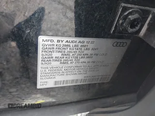 2023 Audi Q7 Premium Plus with VIN WA1LXBF70PD010789, listed as a IAAI auction lot 42087832 with 55,010 mi miles and . Bid and sale history available at DreamBid. Image 9.