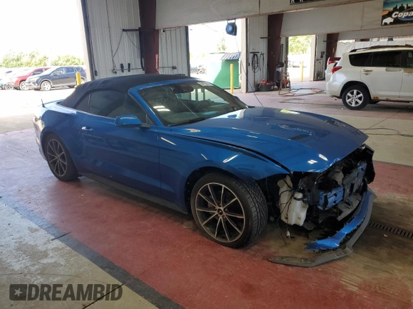 2019 Ford Mustang EcoBoost with VIN 1FATP8UH8K5149596, listed as a Copart auction lot 64759065 with 56,011 mi miles and Salvage title. Bid and sale history available at DreamBid. Image 4.