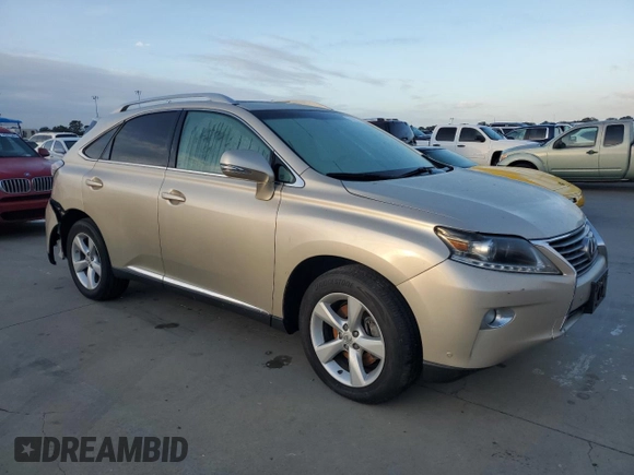 2013 Lexus RX 350 with VIN 2T2BK1BA2DC179132, listed as a Copart auction lot 74799334 with 0 mi miles and Salvage Title. Bid and sale history available at carsss.com. Image 4.