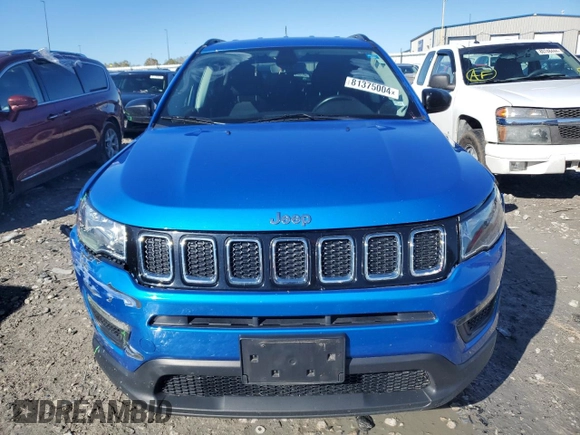 2021 Jeep Compass Sport z VIN 3C4NJCAB9MT573752, wystawiony jako Copart lot #81375004 z przebiegiem 64 735 mil mil oraz Szkoda całkowita • Salvage title. Historia ofert i sprzedaży dostępna na DreamBid. Obrazek 5.