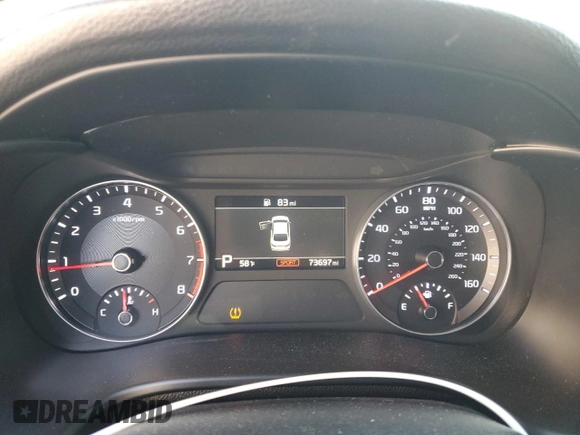 2021 Kia Forte GT with VIN 3KPF44AC2ME276868, listed as a Copart auction lot 48472135 with 73,697 mi miles and Salvage Title. Bid and sale history available at carsss.com. Image 9.