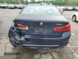 2019 BMW 5 Series 540i xDrive with VIN WBAJE7C55KWW20474, listed as a Copart auction lot 55219625 with 40,095 mi miles and Salvage title. Bid and sale history available at DreamBid. Image 6.