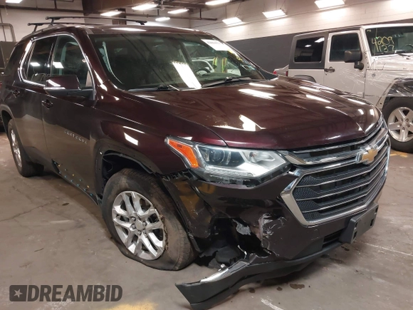 2021 Chevrolet Traverse LT Cloth with VIN 1GNEVGKW0MJ213636, listed as a IAAI auction lot 42084923 with 45,233 mi miles. Bid and sale history available at carsss.com. Image 6.