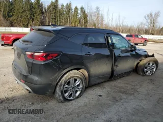 2020 Chevrolet Blazer LT z VIN 3GNKBJRSXLS646907, wystawiony jako Copart lot #48987655 z przebiegiem 136 162 mil mil oraz Szkoda całkowita • Salvage title. Historia ofert i sprzedaży dostępna na DreamBid. Obrazek 3.