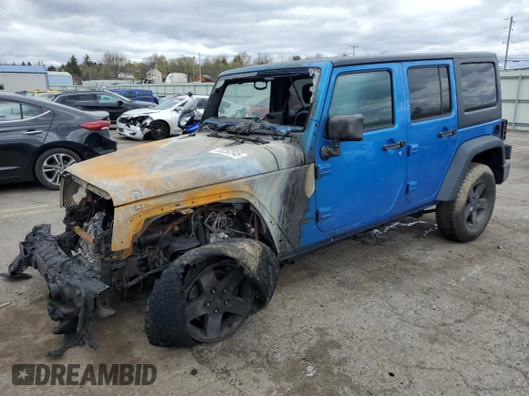 2016 Jeep Wrangler Unlimited Sport with VIN 1C4BJWDG8GL195953, listed as a Copart auction lot 53253345 with Not Provided miles and Salvage Title. Bid and sale history available at DreamBid. Image 1.
