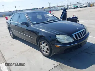 2001 Mercedes-Benz S with VIN WDBNG70J21A211519, listed as a IAAI auction lot 42170604 with 99,041 mi miles. Bid and sale history available at carsss.com. Image 1.