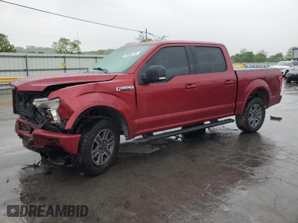2016 Ford F-150 XLT with VIN 1FTEW1EF4GFA35428, listed as a Copart auction lot 53886725 with 257,484 mi miles and Salvage Title. Bid and sale history available at carsss.com. Image 1.