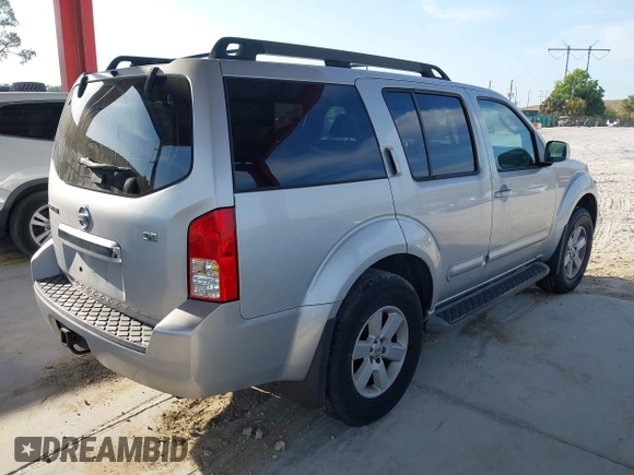 2008 Nissan Pathfinder LE с VIN 5N1AR18UX8C640889, выставлен на аукционе IAAI как лот 42106091 с пробегом 202 605 миль миль и . История ставок и продаж доступна на DreamBid. Изображение 4.