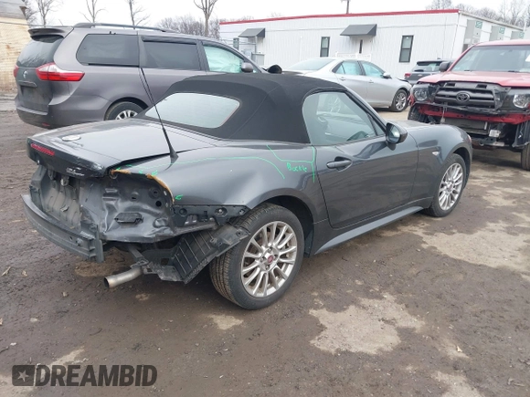 2017 FIAT 124 Spider Elaborazione Abarth z VIN JC1NFAEK8H0106578, wystawiony jako IAAI lot #41553055 z przebiegiem 52 803 mil mil oraz . Historia ofert i sprzedaży dostępna na DreamBid. Obrazek 4.