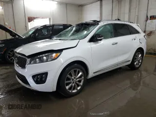 2018 Kia Sorento SX with VIN 5XYPK4A51JG345351, listed as a Copart auction lot 52146785 with 96,349 mi miles and Salvage title. Bid and sale history available at DreamBid. Image 1.